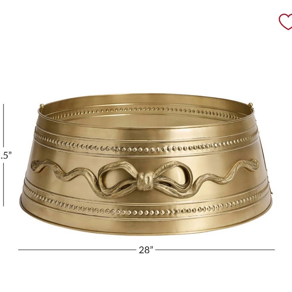 LoveShackFancy Gold Bow Tree Collar